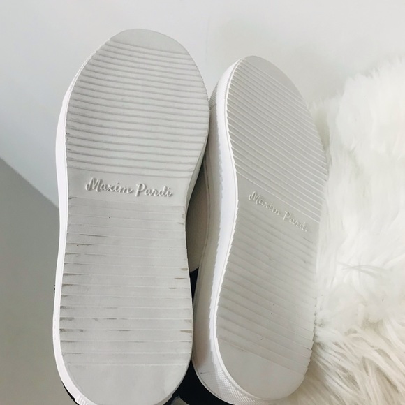 NWT Maxim Pardi Men’s Verona Low top sneakers sz 9.5 black white gray - Picture 8 of 14